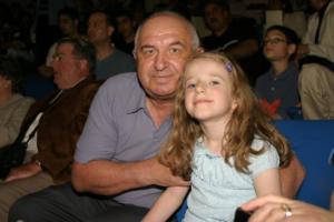 Grandpa and granddaughter