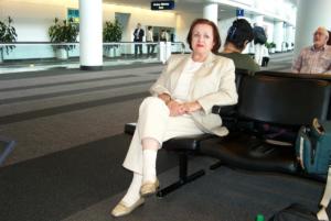 Mom at the airport